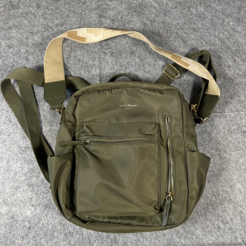 Haute Hippie On-the-Go Backpack Bag Army Green TikTok Viral